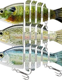 TRUSCEND Swimmax for Saltwater and Freshwater, Realistic Fishing Lures for Bass Trout Crappie Walleye Pike Bluegill Salmon, Swimbait for Bass Fishing, Amazing Fishing Gear Gifts for Family Fishing