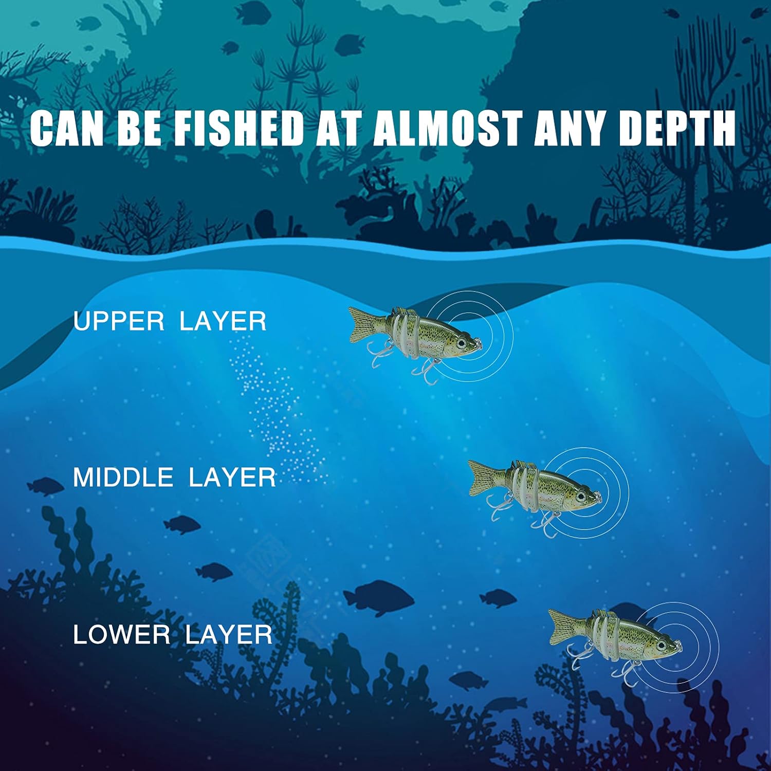 TRUSCEND Swimmax for Saltwater and Freshwater, Realistic Fishing Lures for Bass Trout Crappie Walleye Pike Bluegill Salmon, Swimbait for Bass Fishing, Amazing Fishing Gear Gifts for Family Fishing - Image 5