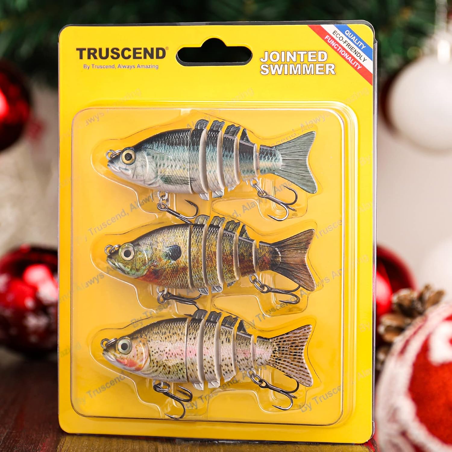 TRUSCEND Swimmax for Saltwater and Freshwater, Realistic Fishing Lures for Bass Trout Crappie Walleye Pike Bluegill Salmon, Swimbait for Bass Fishing, Amazing Fishing Gear Gifts for Family Fishing - Image 6